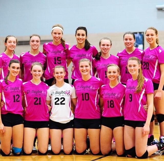 Volleyball Digs Pink for Breast Cancer