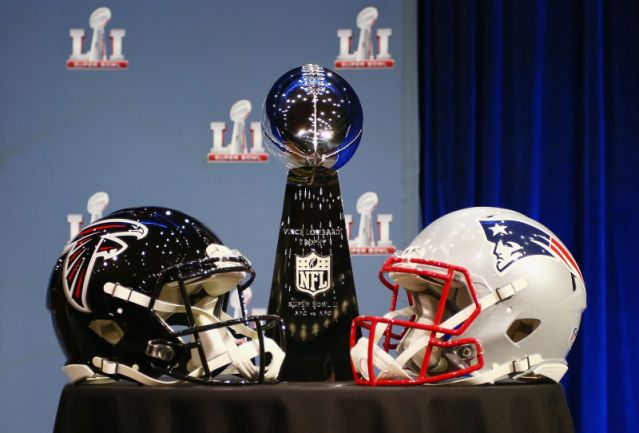 Patriots vs. Falcons in Super Bowl LI