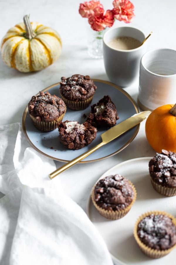 Chocolate Pumpkin Muffins: Vegan & Gluten Free